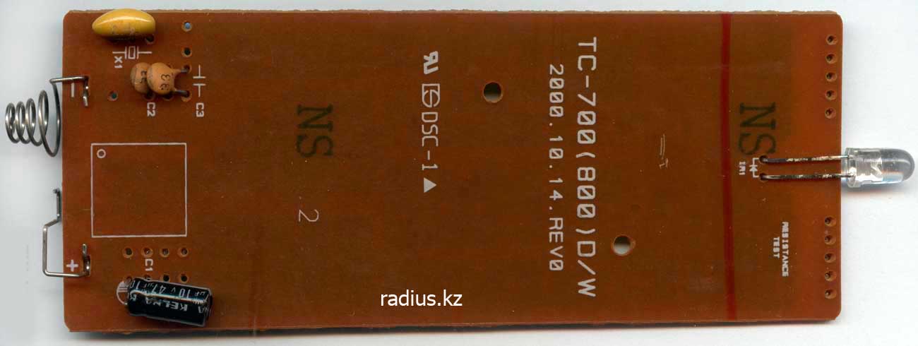 TC-700(800)D/W REV0 DCS-1 пульт ДУ, плата электроники TC-700(800)D/W REV0 DCS-1 пульт ДУ, плата электроники