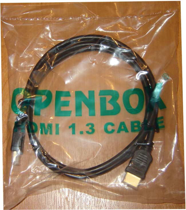 Openbox HDMI 1.3 Cable в комплекте с ресивером