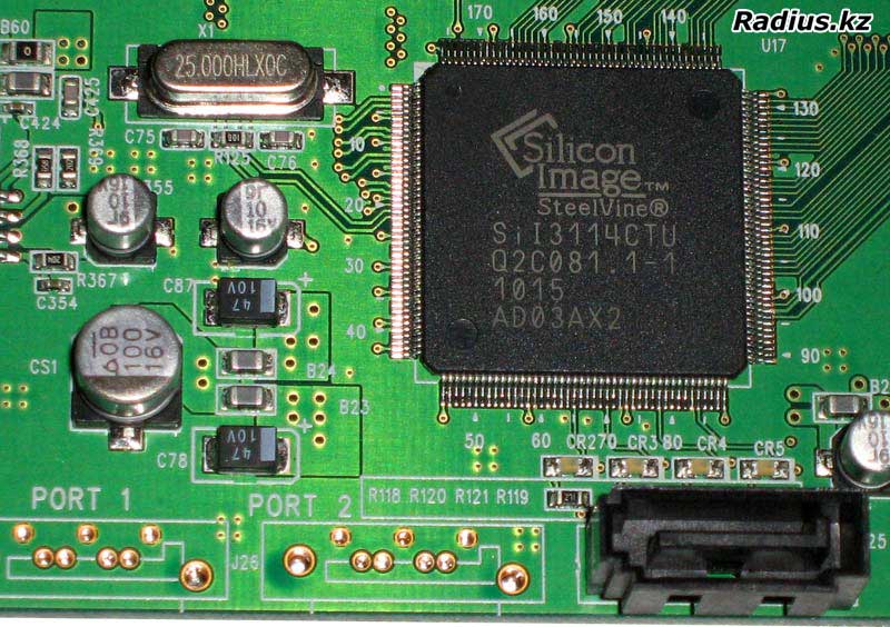 SteelVine SiI3114CTU микросхема в HD1648