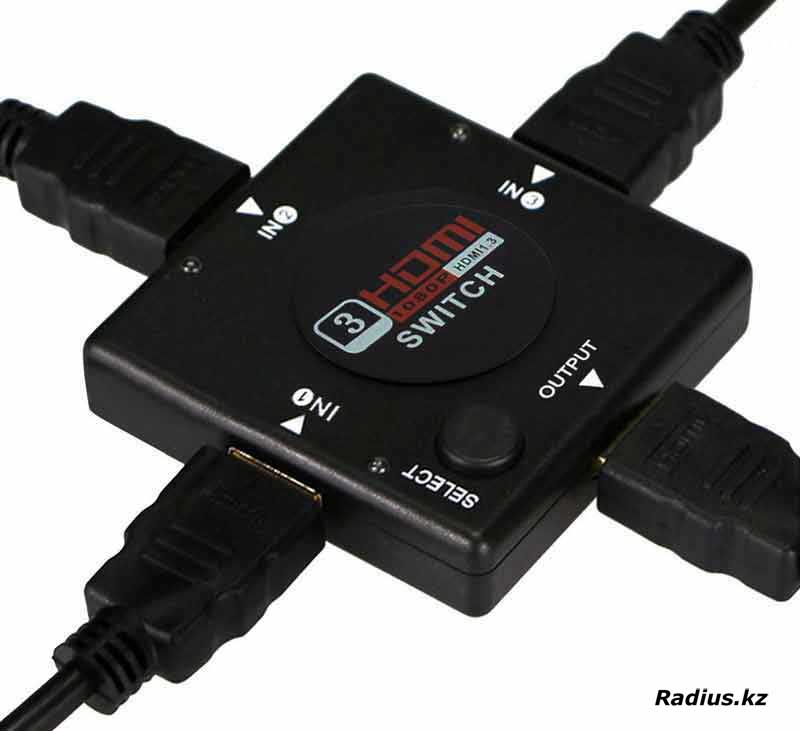 L450 HDMI SWICH подключение четырех кабелей