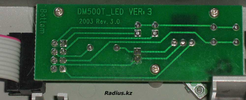 DM500T_LED Ver.3 маркировка передней платы