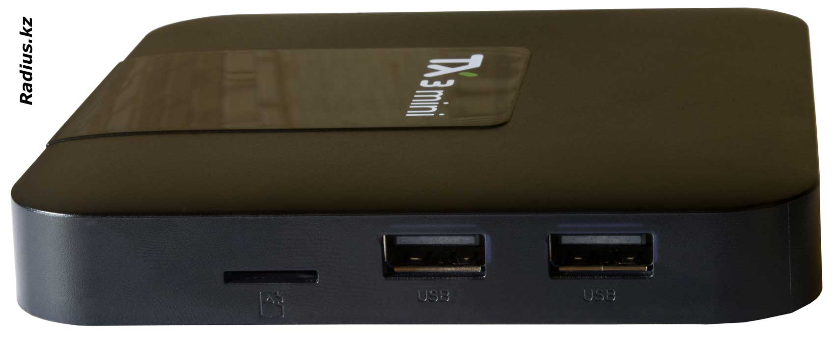 TX3 mini-A разъемы сбоку - USB, карты памяти