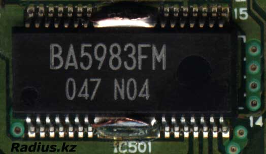 чип Rohm BA5983FM контроллер электродвигателей в CD-DVD