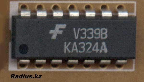 Fairchild Semiconductor KA324A микросхема компаратор ОУ