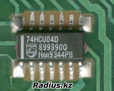 Philips 74HCU04D Hex unbuffered inverter микросхема