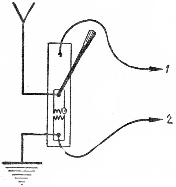 Схема подключения проводов к грозовому переключателю