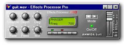 Программный гитарный процессор для звуковых карт Effects Processoe Pro