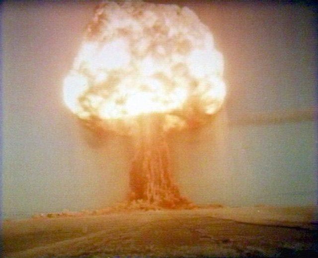Наземный ядерный взрыв РДС6 Площадка Опытное Поле