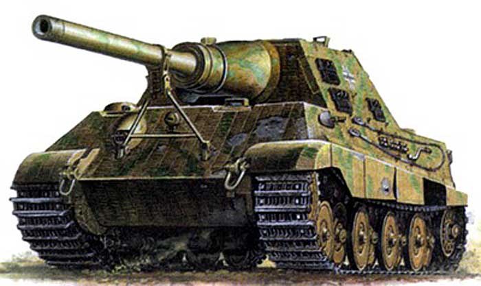 Ягдтигр немецкая противотанковая САУ