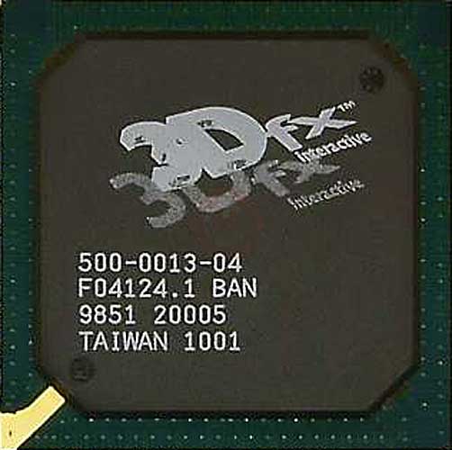 3dfx Voodoo Banshee 500-0013-04 видеочип видеокарты, обзор