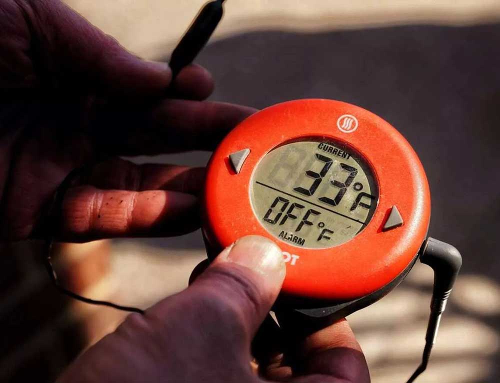 электронный термометр с датчиком - термопарой
