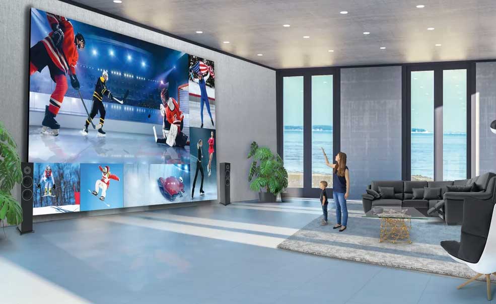 Samsung The Wall и Sony Crystal LED огромные телевизоры в Казахстане