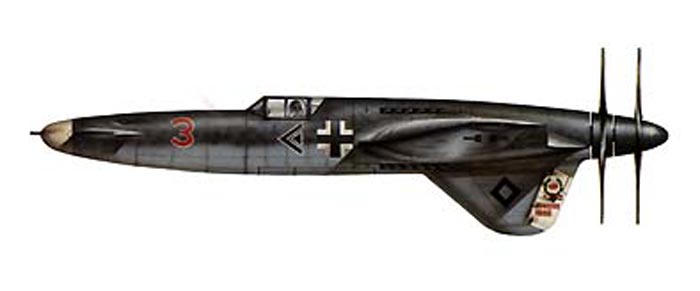 Henschel P.75 Ente Pusher проект истребителя