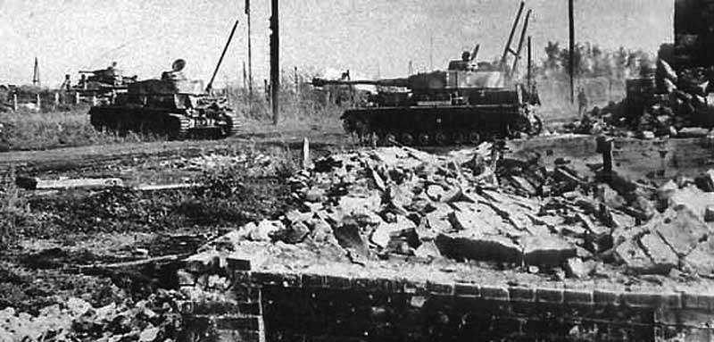 Немецкие танки на подступах к Сталинграду