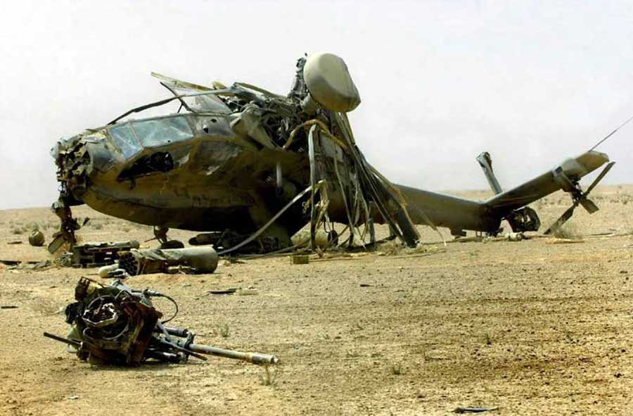 Сбитый вертолет ВВС США